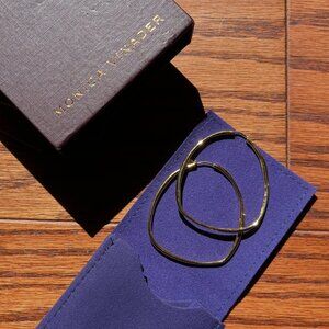 Gold Large Hoop Earrings Monica Vinader
